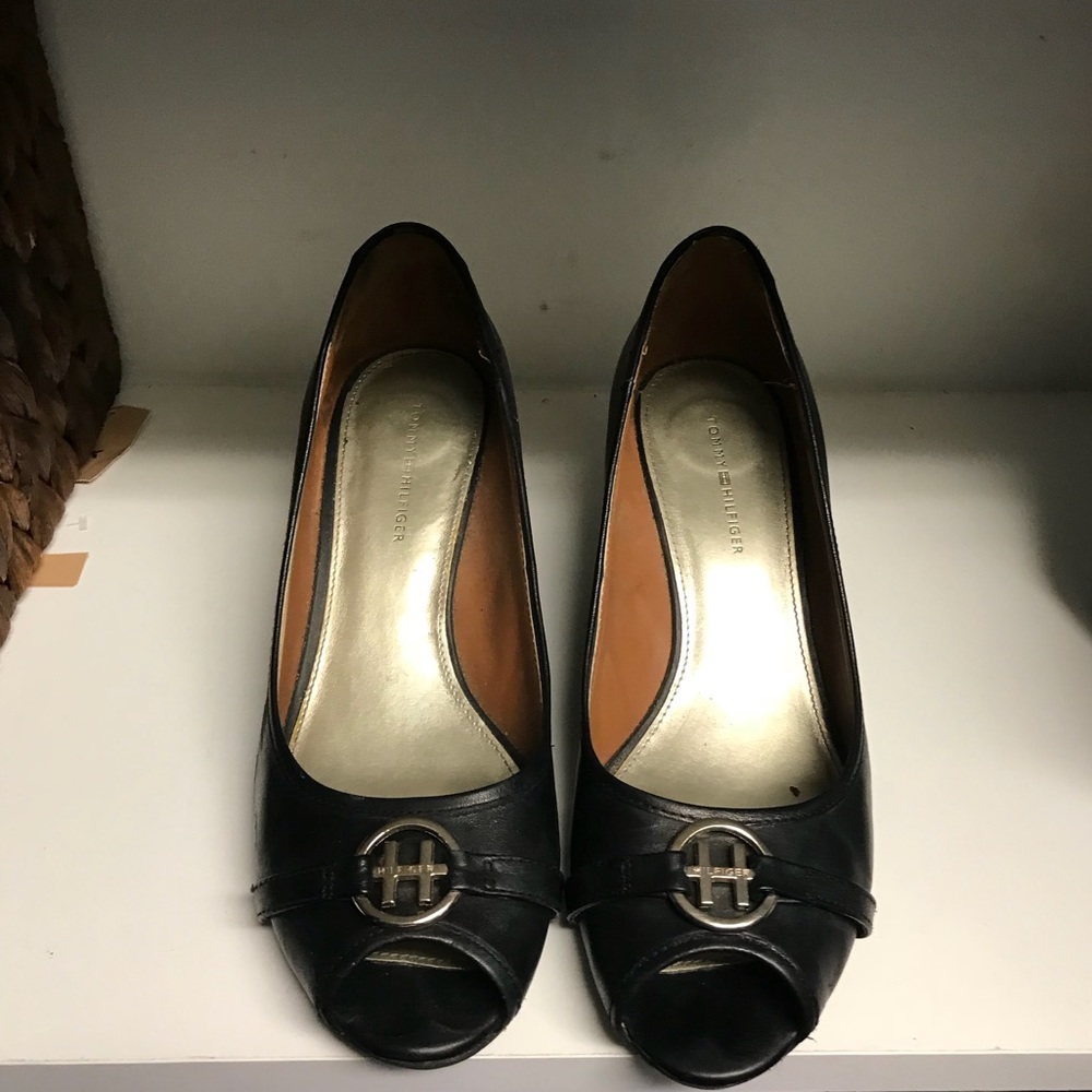 Tommy Hilfiger Wedge Peep Toe